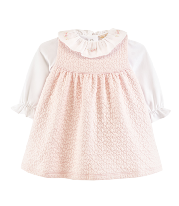 Baby Club Chic Baby Club Chic Hearts Ruffle Collar Jumper Set