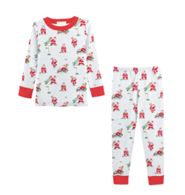 Baby Club Chic Baby Club Chic Santa's Golf Pajama Set
