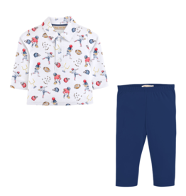 Baby Club Chic Baby Club Chic Football Champs Collar Shirt Set