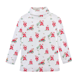 Baby Club Chic Baby Club Chic Santa's Golf Turtleneck Tee