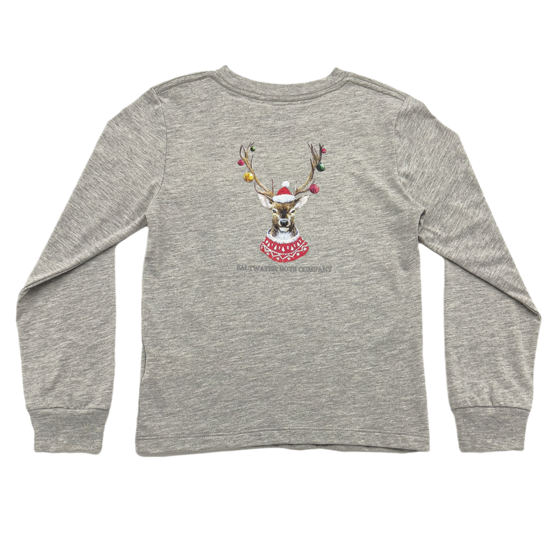 Saltwater Boys Co. Saltwater Boys Co. LS Christmas Ornament Deer Graphic Tee