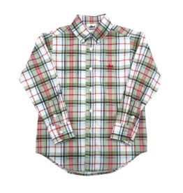 Saltwater Boys Co. Saltwater Boys Co. Creme Plaid Carter Oxford Shirt