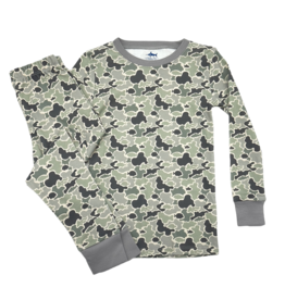 Saltwater Boys Co. Saltwater Boys Co. Green Camo Jekyll 2 Piece Pajamas