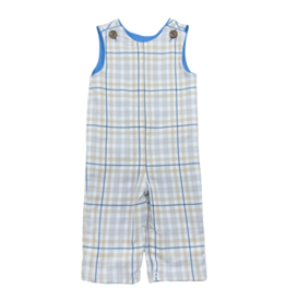 Saltwater Boys Co. Saltwater Boys Co. Khaki/Blue Plaid Rivers Reversible Longall
