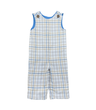 Saltwater Boys Co. Saltwater Boys Co. Khaki/Blue Plaid Rivers Reversible Longall
