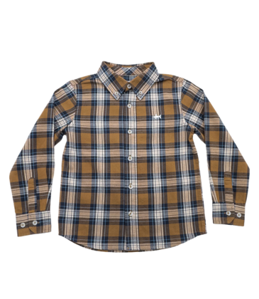 Saltwater Boys Co. Saltwater Boys Co. Camel Plaid Folly Island Flannel
