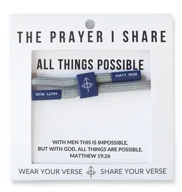 The Prayer I Share The Prayer I Share All Things Possible Cord Bracelet