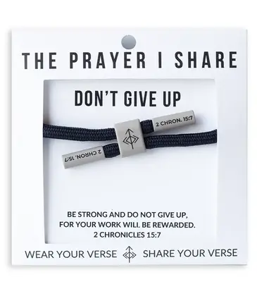 The Prayer I Share The Prayer I Share Don't Give Up Cord Bracelet