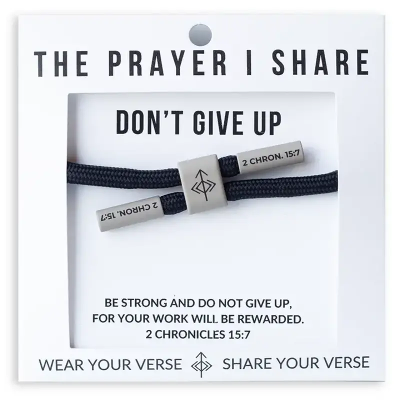 The Prayer I Share The Prayer I Share Don't Give Up Cord Bracelet