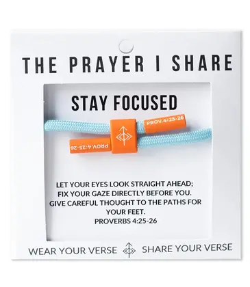 The Prayer I Share The Prayer I Share Stay Focused Cord Bracelet