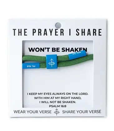 The Prayer I Share The Prayer I Share Won't Be Shaken Cord Bracelet