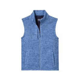 Johnnie-O Denalis Double-Zip Fleece Vest - Mid Blue