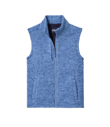 Johnnie-O Denalis Double-Zip Fleece Vest - Mid Blue