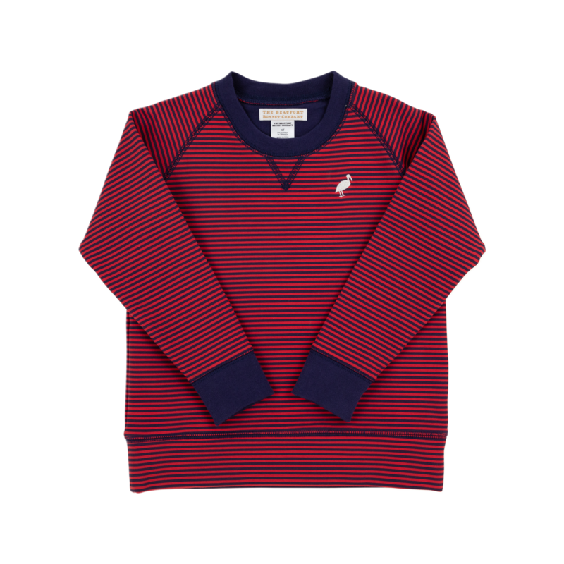 The Beaufort Bonnet Company TBBC Cassidy Comfy Crewneck - RR/NN Stripe