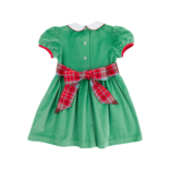 The Beaufort Bonnet Company TBBC Cindy Lou Velveteen Sash Dress - KKG/Wilson Pier Plaid