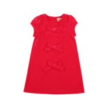 The Beaufort Bonnet Company TBBC Betts Velveteen Bow Dress - Richmond Red