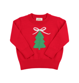 The Beaufort Bonnet Company TBBC Isabelle's Intarsia Sweater - Richmond Red/Christmas Tree
