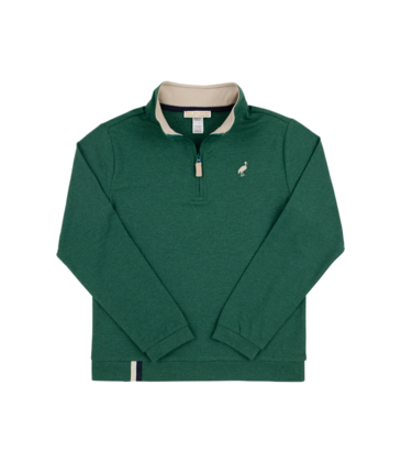 The Beaufort Bonnet Company TBBC Prepletic Hayword Half Zip - Grier Green/Keeneland Khaki