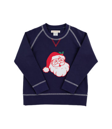 The Beaufort Bonnet Company TBBC Cassidy Comfy Crewneck - Nantucket Navy/Santa