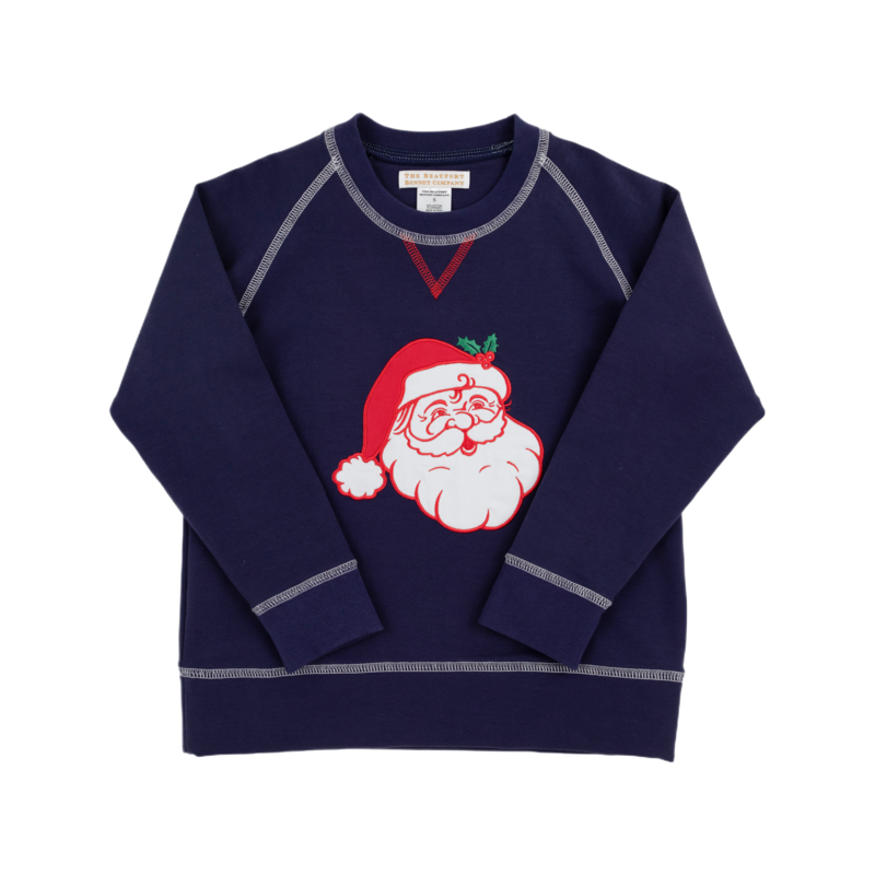 The Beaufort Bonnet Company TBBC Cassidy Comfy Crewneck - Nantucket Navy/Santa