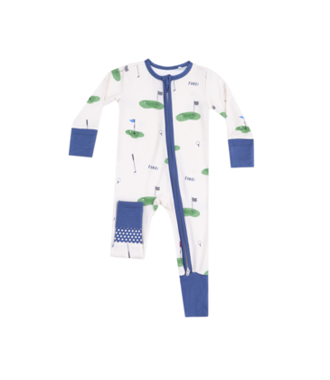 Angel Dear Angel Dear Zipper Romper - All Fore Golf