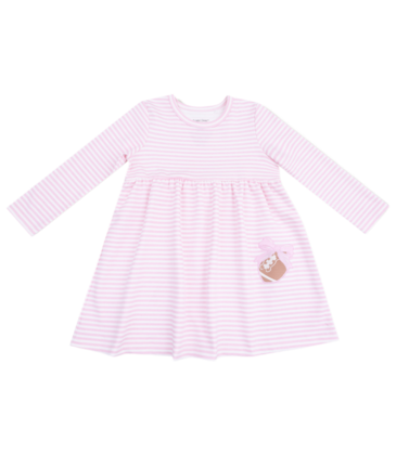 Angel Dear Angel Dear Jersey Play Dress - Stripes w/ Football