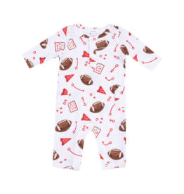 Angel Dear Angel Dear Uni Romper - Touchdown Time Red