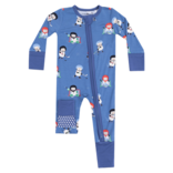 Angel Dear Angel Dear Zipper Romper - Snow Folks Ice Hockey