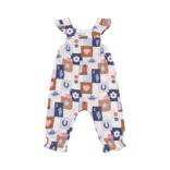 Angel Dear Angel Dear Smocked Overall & Bodysuit Set - Patchwork Cowgirl