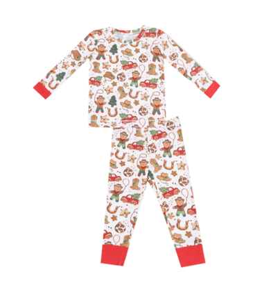 Angel Dear Angel Dear Loungewear Set - Cowboy Christmas
