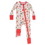 Angel Dear Angel Dear Zipper Romper - Cowgirl Christmas