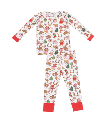 Angel Dear Angel Dear Loungewear Set - Cowgirl Christmas
