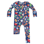 Angel Dear Angel Dear Zipper Romper - Christmas Treats