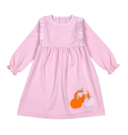 Baby Loren Tractors and Pumpkins Applique Dress