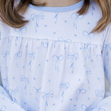 James & Lottie James & Lottie Blue Bows Lennon Dress