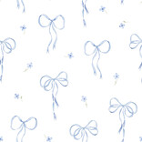 James & Lottie James & Lottie Blue Bows Lennon Dress