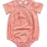 James & Lottie James & Lottie Orange Gingham Finn Bubble