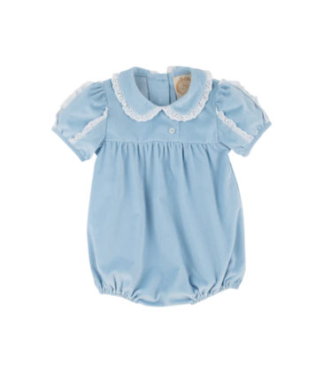 The Beaufort Bonnet Company TBBC Mary Baker Velveteen Bubble - Barrington Blue