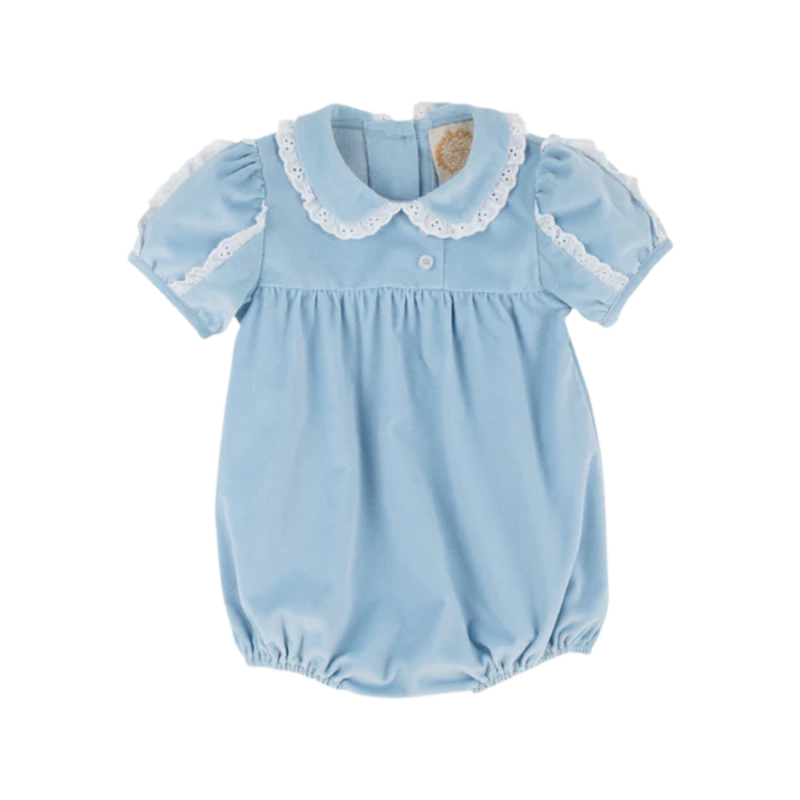 The Beaufort Bonnet Company TBBC Mary Baker Velveteen Bubble - Barrington Blue
