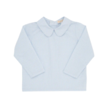 The Beaufort Bonnet Company TBBC Peter Pan Collar Shirt - Barrington Blue Mini Windowpane