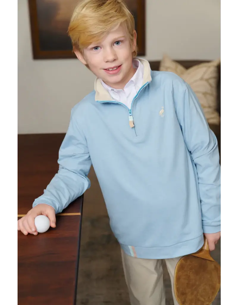 Hayword Half-Zip - Grace Bay Green with Buckhead Blue Stork