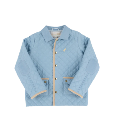 The Beaufort Bonnet Company TBBC Caldwell Quilted Coat - Barrington Blue/Keeneland Khaki