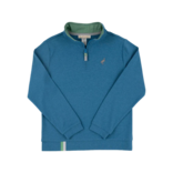 The Beaufort Bonnet Company TBBC Prepletic Hayword Half Zip - Barnsley Blue/Grantley Gray