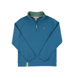 The Beaufort Bonnet Company TBBC Prepletic Hayword Half Zip - Barnsley Blue/Grantley Gray