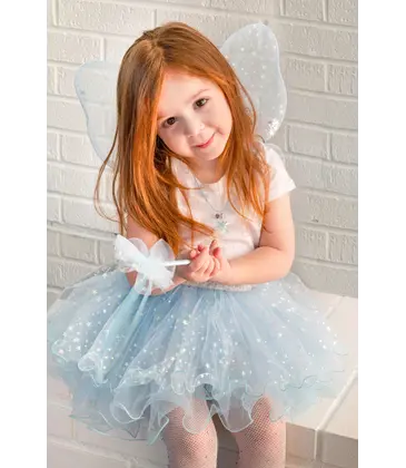 Great Pretenders Great Pretenders Iridescent Celestrial Fairy Wings, Tutu, Wand 4-6