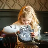 Great Pretenders Great Pretenders Cat's Meow Black Chunky Glitter Kitty Purse