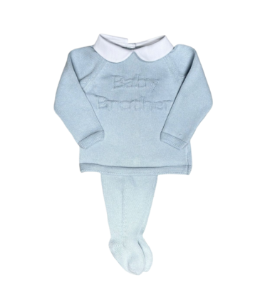 Mi Lucero Mi Lucero Baby Brother Footed Set