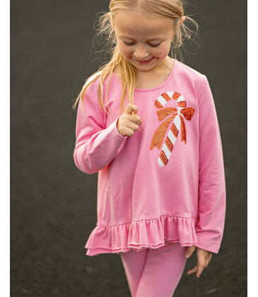 The Yellow Lamb The Yellow Lamb Tinley Top - Candy Cane