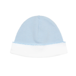 Nella Pima Nella Pima Blue Picot Trim Bubble Hat