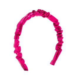 Wee Ones Wee Ones Metallic Ruffle Headband - Fuchsia